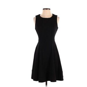 White House Black Market sleeveless black midi dress size 2 XS